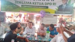 Sultan Bachtiar Najamudin Silaturahmi Dengan Para Pelaku  UMKM Pasar Minggu Kota Bengkulu