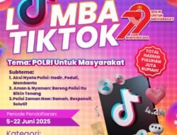 Halo Sobat Polri !!! Kamu jago buat konten menarik di Tiktok ?