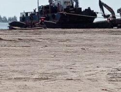 Kapal Keruk AHT Costa Fortuna 5 Mengalami Kerusakan, Progres Pengerukan Pulau Baai Tersendat