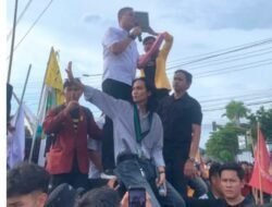 Aksi Damai Unjuk Rasa Mahasiswa Di Depan Gedung DPRD Provinsi Bengkulu