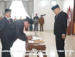 21 Pejabat Pimpinan Tinggi Pratama Bengkulu Tengah Dilantik