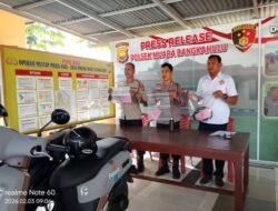 Dua Residivis Tertangkap Kasus Pencurian Motor di Muara Bangkahulu
