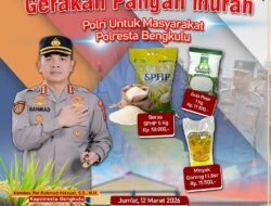 Gerakan Pangan Murah Polri Hadir di Bengkulu, Warga Diminta Manfaatkan Kesempatan Belanja Murah