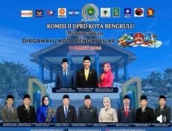 Komisi II DPRD Kota Bengkulu Ucapkan Dirgahayu ke-307 Kota Bengkulu