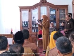 Wabup Kaur Lantik Puluhan Pejabat,Pasca Idul Fitri 1447 H
