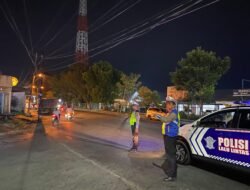 Jaga Keamanan dan Kelancaran Lalin, Sat Lantas Polres Tebing Tinggi Lakukan Patroli Blue Light Malam Hari