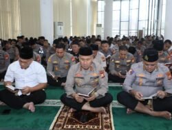 Jaga Profesionalisme dan Moral Anggota, Polda Bengkulu Gelar Binrohtal Bersama