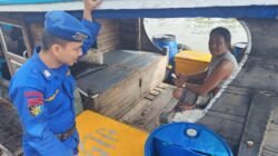 Ditpolairud Polda Bengkulu Patroli Perairan Teluk Sepang, Imbau Nelayan Waspada Cuaca Ekstrem
