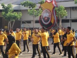 Polda Bengkulu Gelar Senam Bersama dan Pengecekan Personel untuk Tingkatkan Kebugaran dan Disiplin