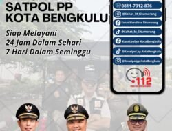 Satpol PP Kota Bengkulu Luncurkan Layanan Pengaduan 24 Jam, Warga Bisa Lapor Langsung ke Wali Kota & Kasatpol