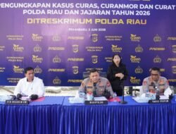 Polda Riau Bongkar 1.333 Kasus Kejahatan Jalanan, 525 Tersangka Diamankan