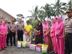 Polres Lebong Salurkan Bantuan Sosial kepada Korban Kebakaran