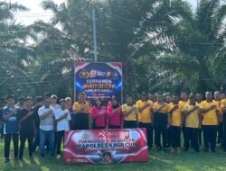 Hari Bhayangkara ke -80 Polres Kaur Gelar Turnamen Mini Soccer Kapolres Kaur Cup, Pererat Sinergitas Polri dan Masyarakat